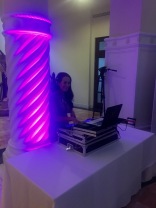 Our DJ keeping things lively! She played a nice mix throughout the night.